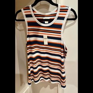 NWT, Anthropologie Maeve striped tank, XL